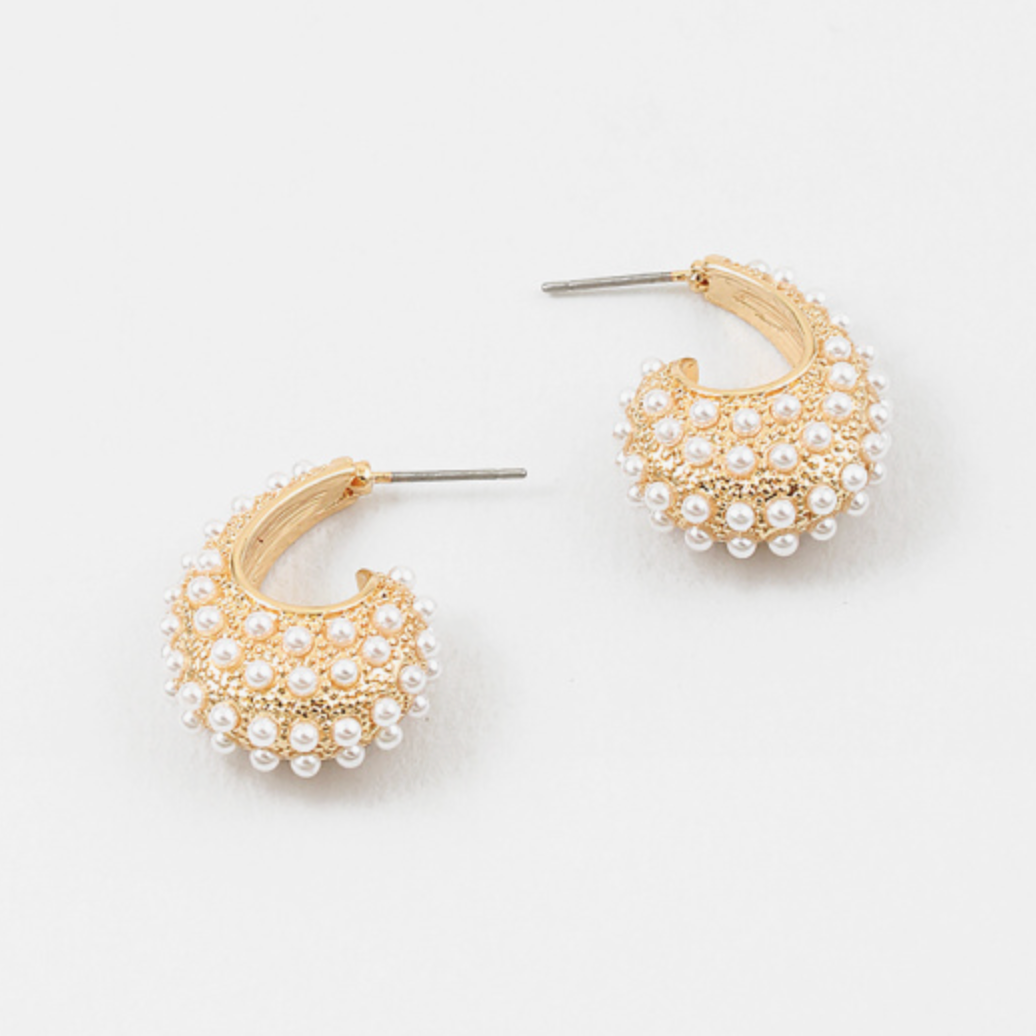 Punctuation Pearl Earrings