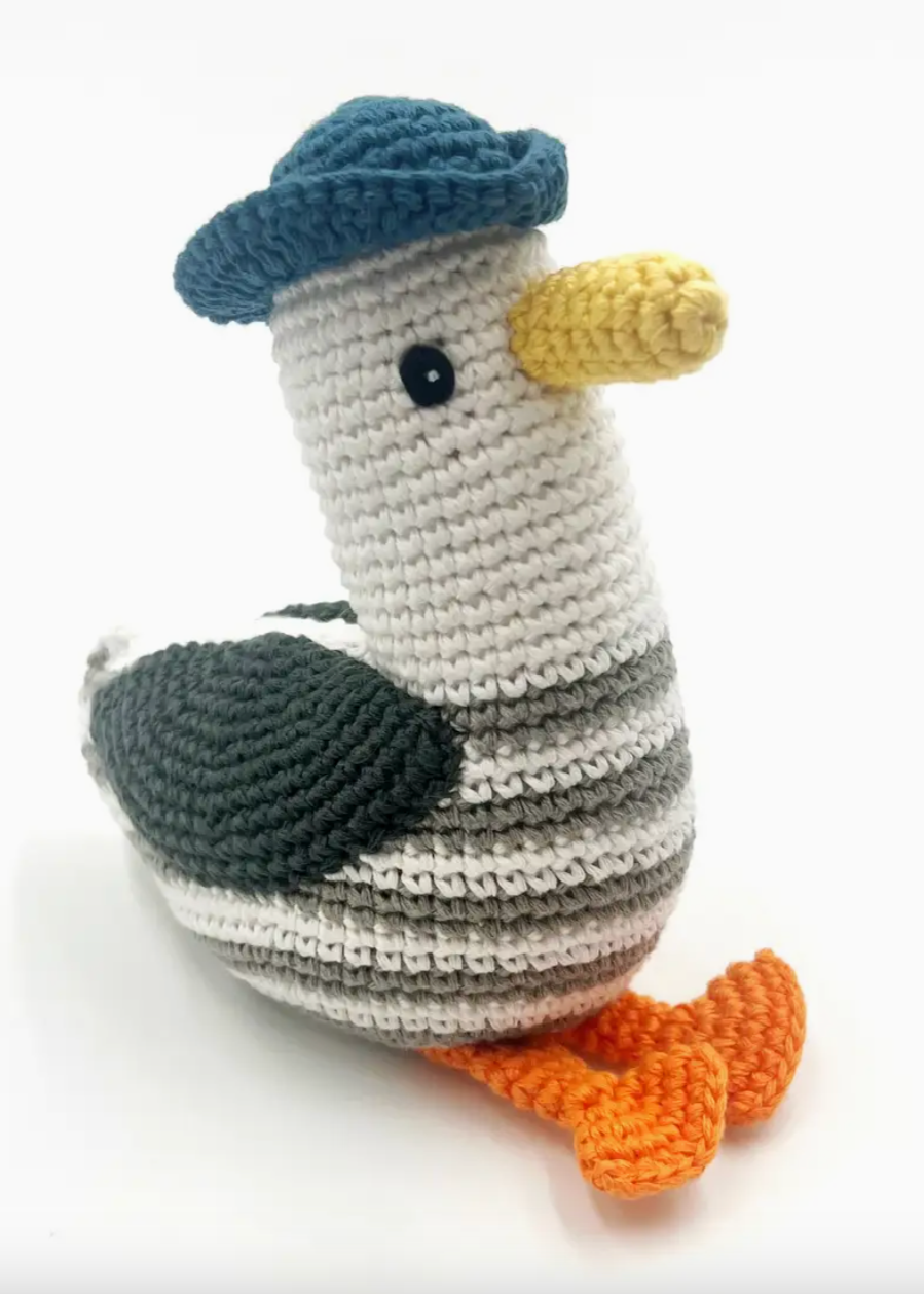 "Mine" Crochet Seagull