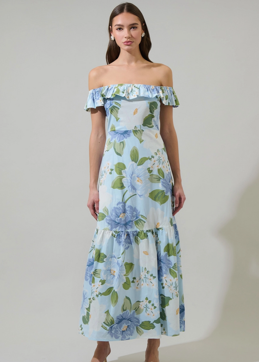 Kelsey Off the Shoulder Maxi Dress