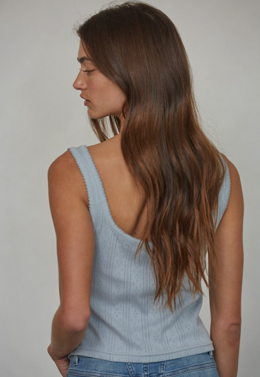 Shannon Lace Trim Tank