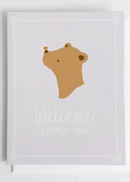 Welcome Bee & Bear Card