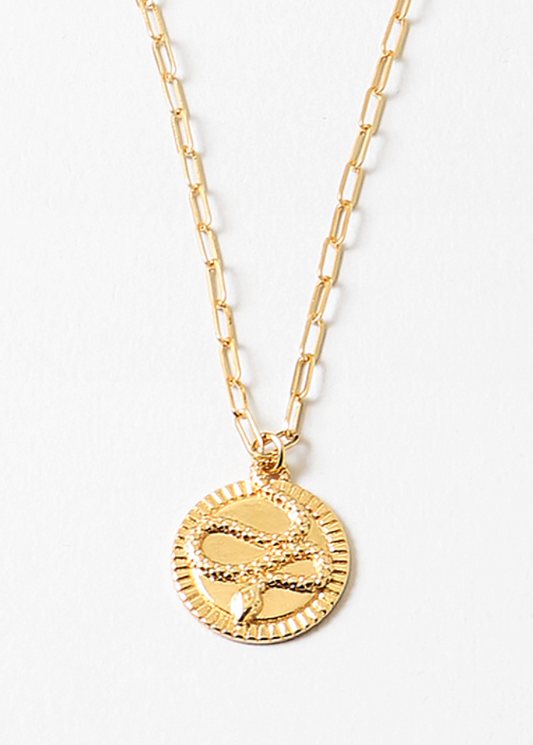 Snake Pendant -Gold Dipped