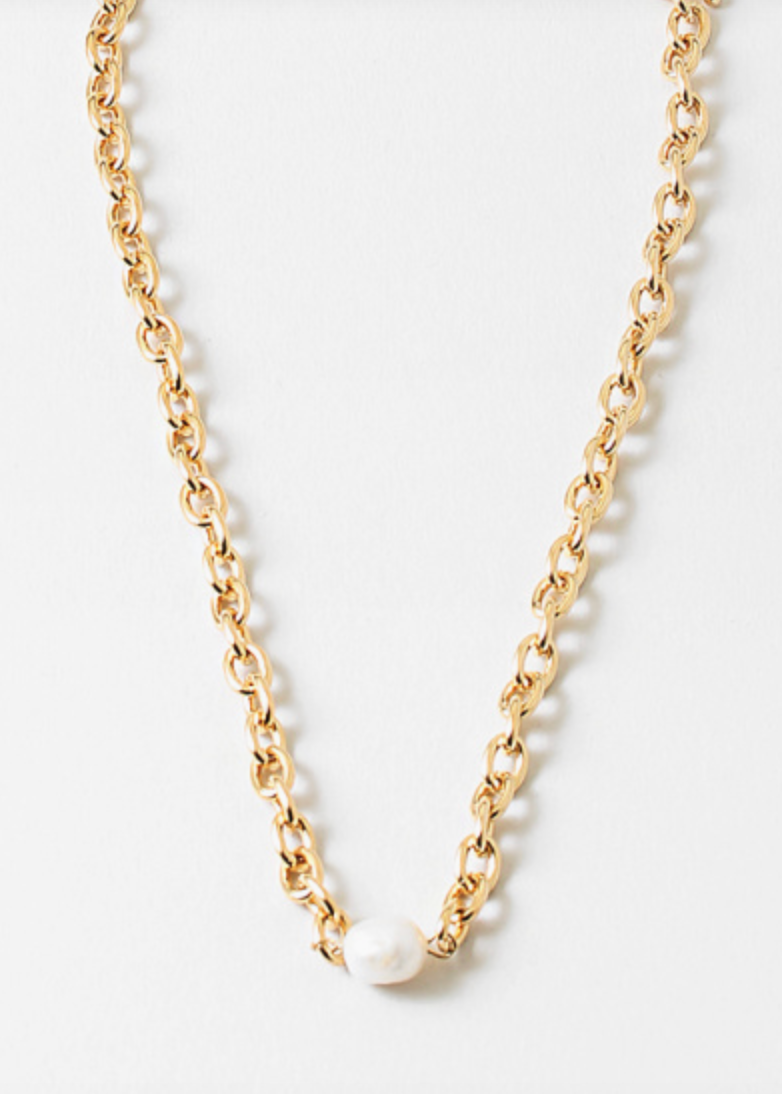 Gold Dipped Pearl Pendant