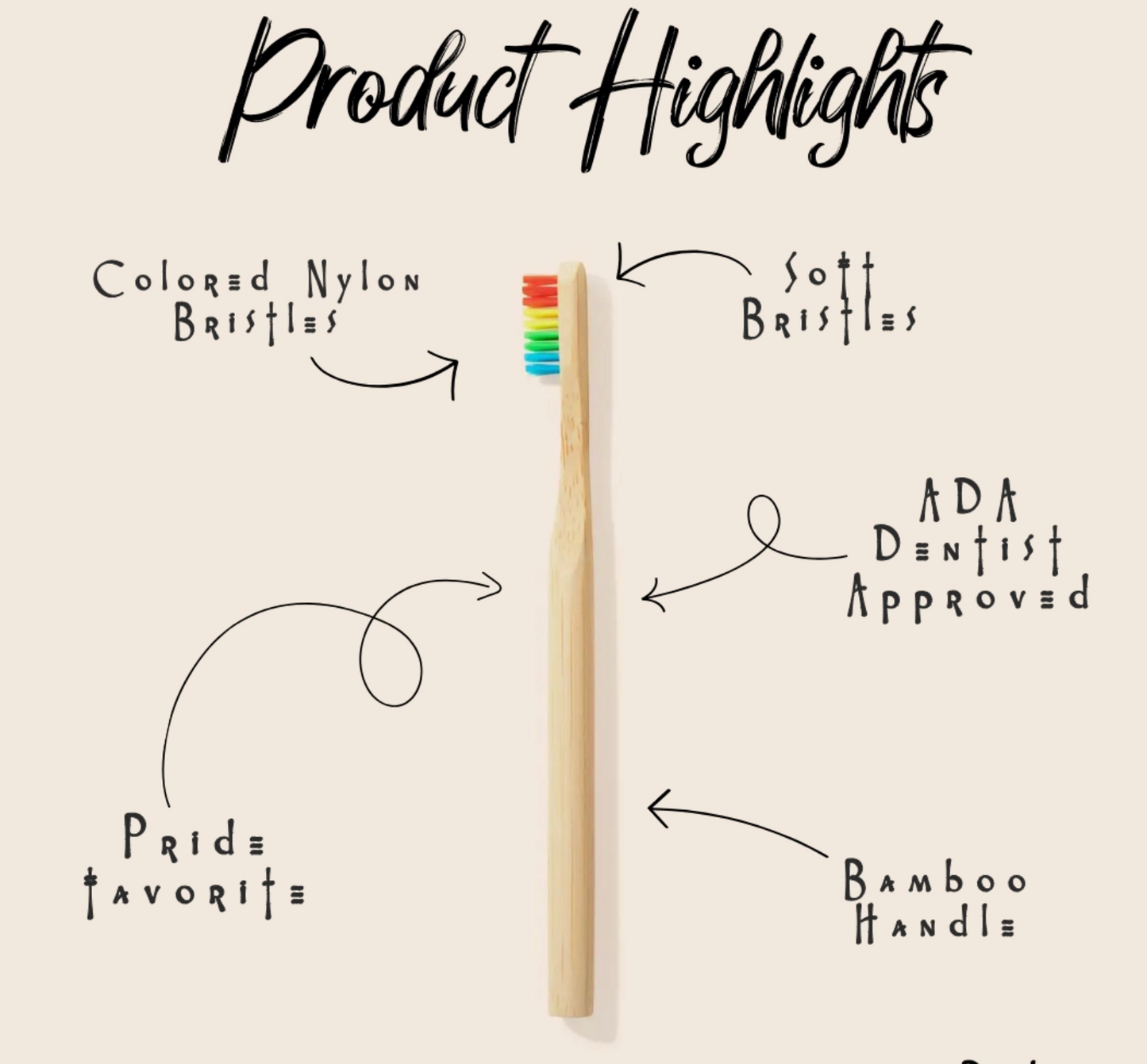 Rainbow Toothbrush - Adult