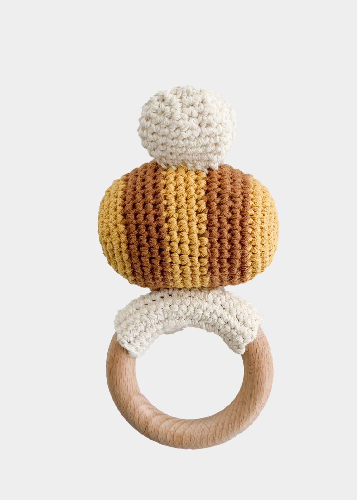 Bee Cotton Crochet Rattle