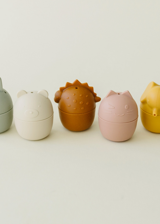 Animal Silicone Bath Toy Set