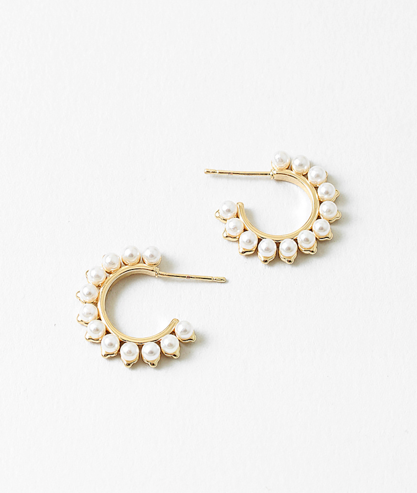 Pearl Halo Hoops