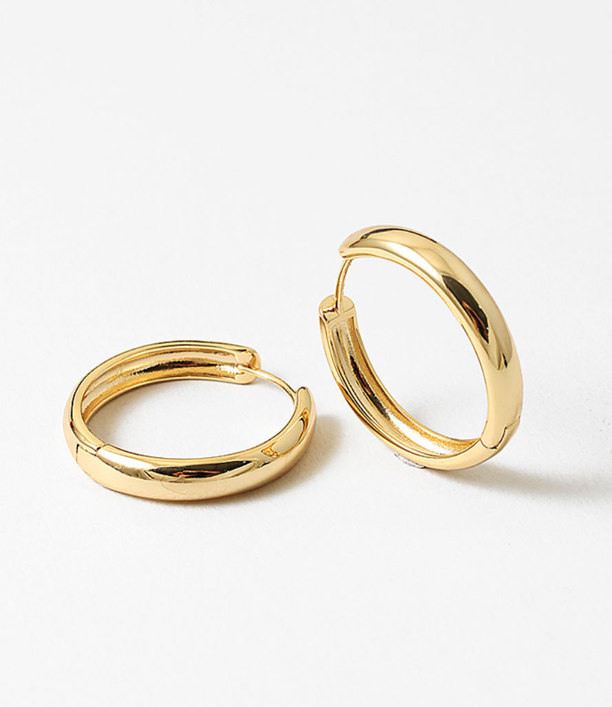 Betty Hoops-Gold Dipped