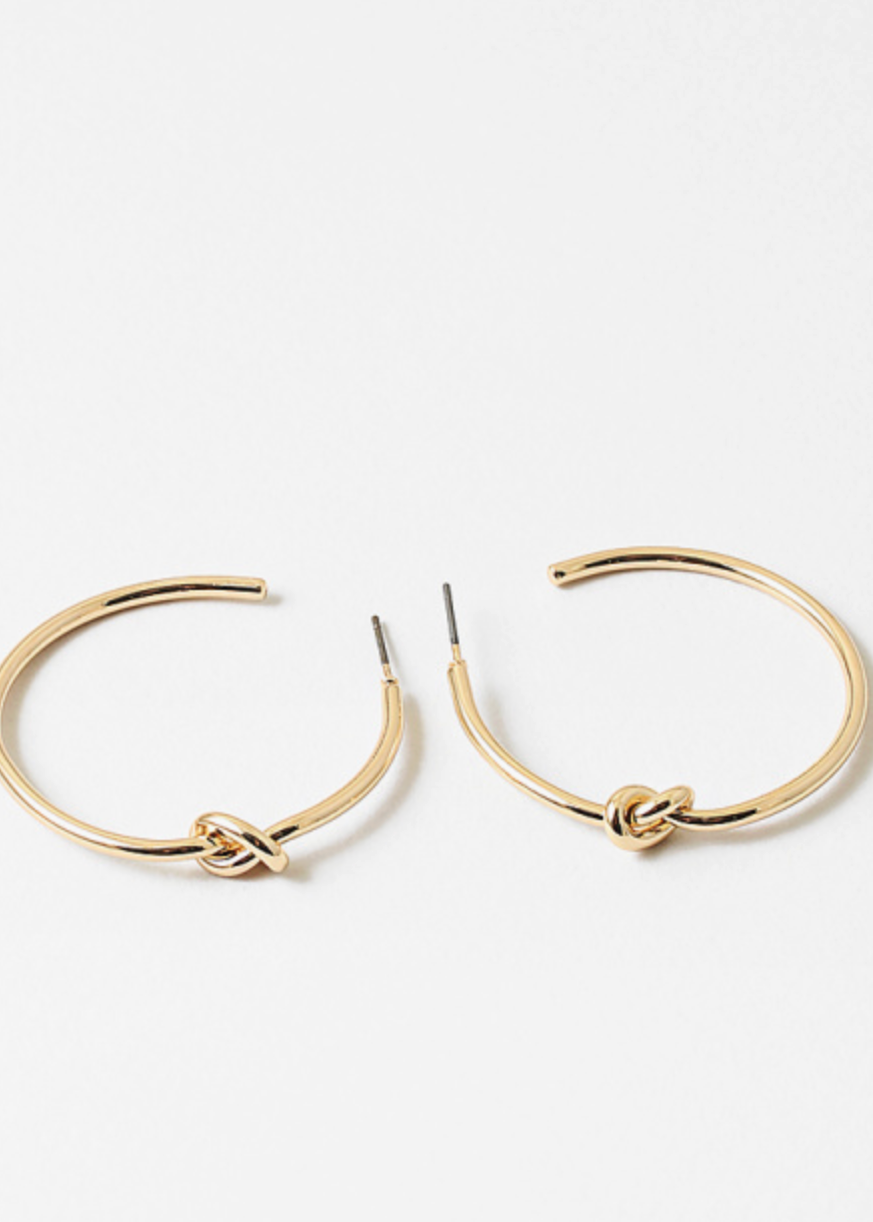 Skinny Knot Hoops