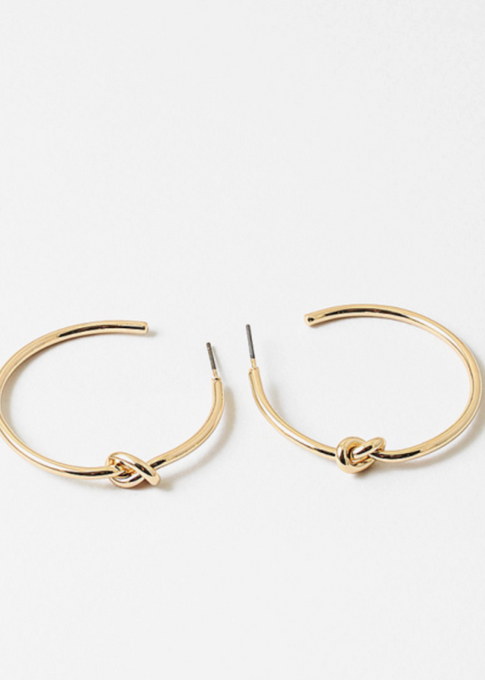 Skinny Knot Hoops
