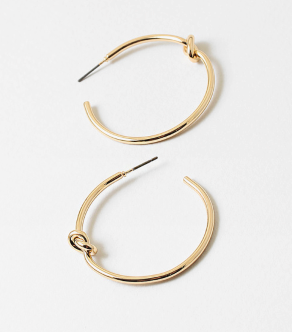Skinny Knot Hoops