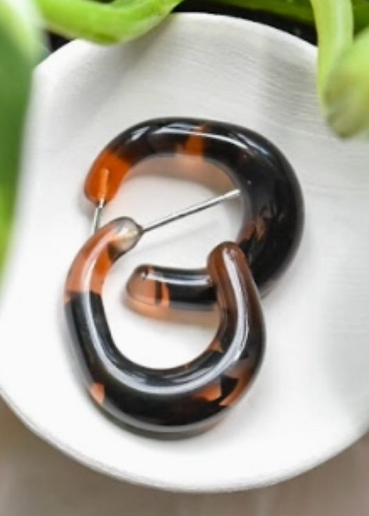 Juicy Hoop Earrings-Koi