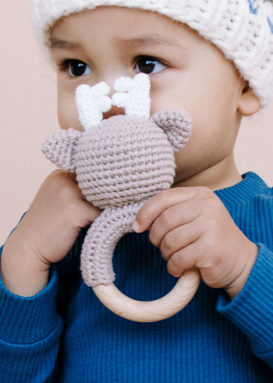 Deer & Christmas Tree Teether Rattles