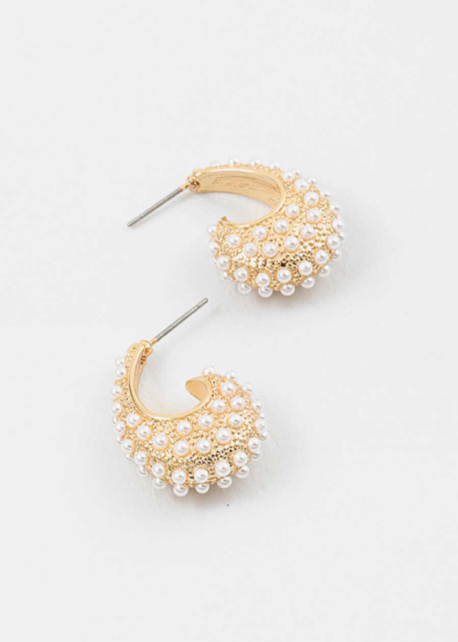 Punctuation Pearl Earrings