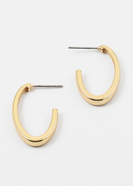 Parenthetical Hoops - Gold Dipped