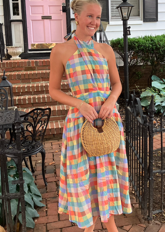 Theresa Twist Halter Dress