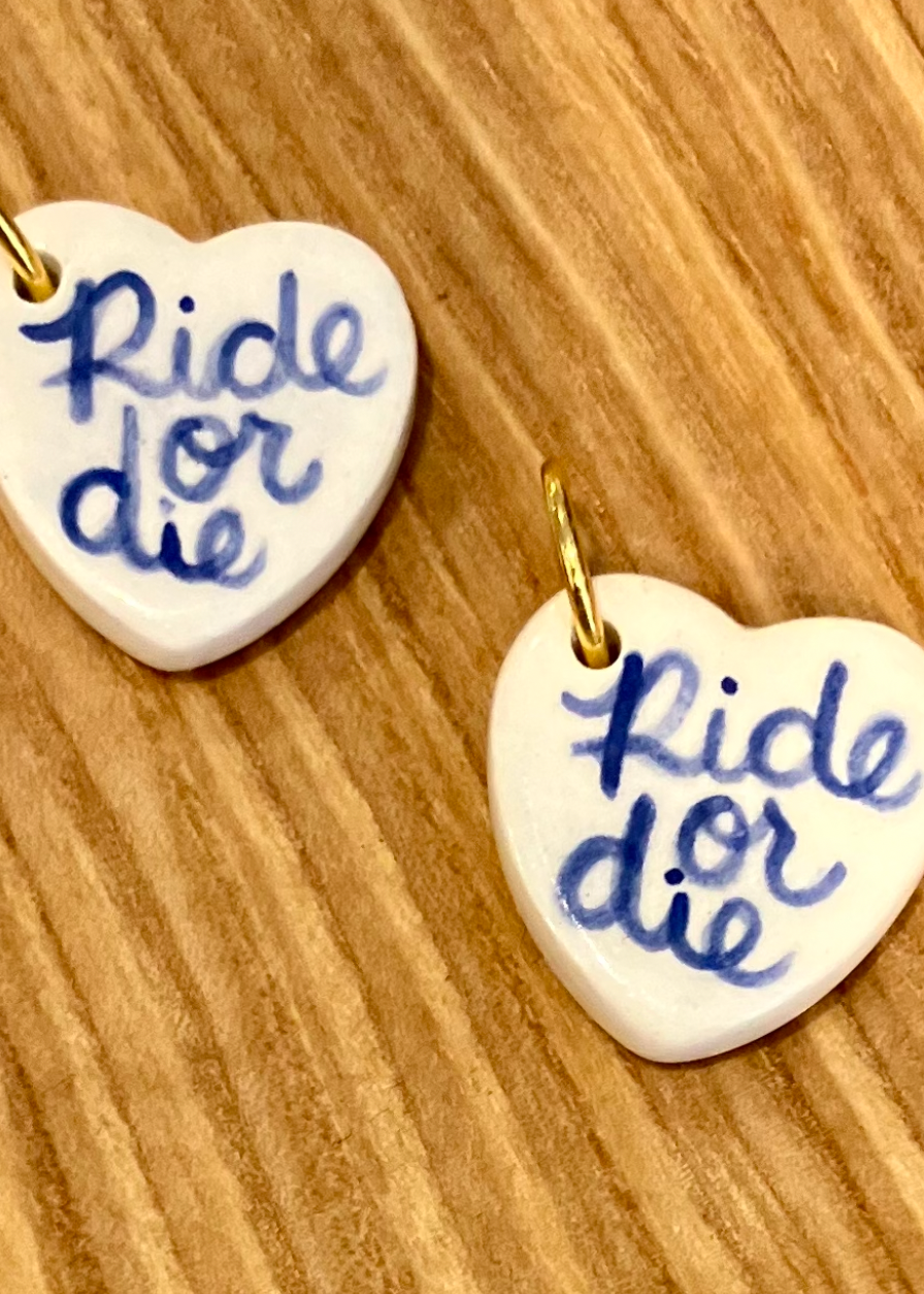 Ride or Die Ceramic Charm