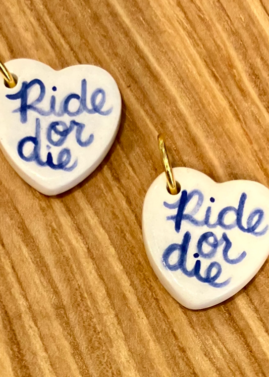 Ride or Die Ceramic Charm