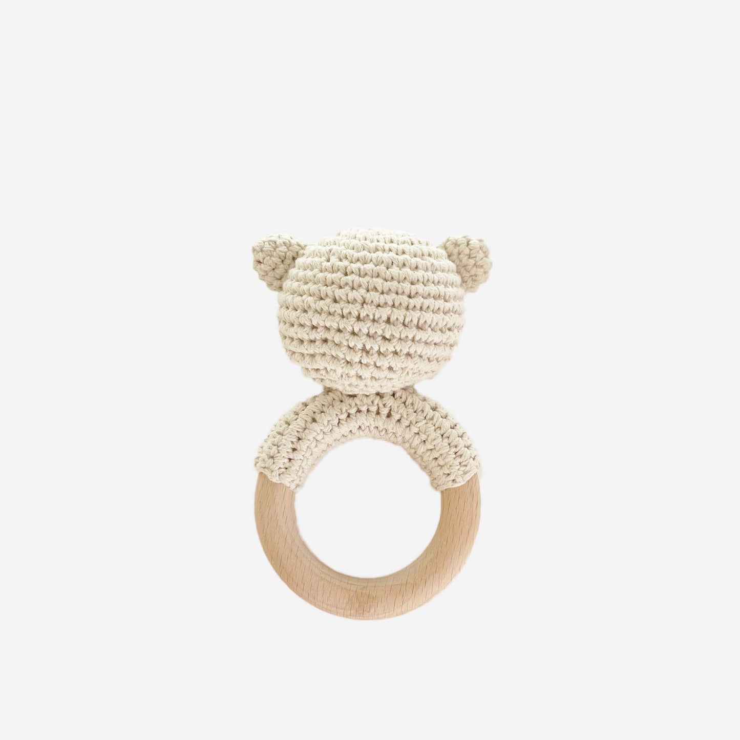 Cotton Crochet Bear Teether Rattle