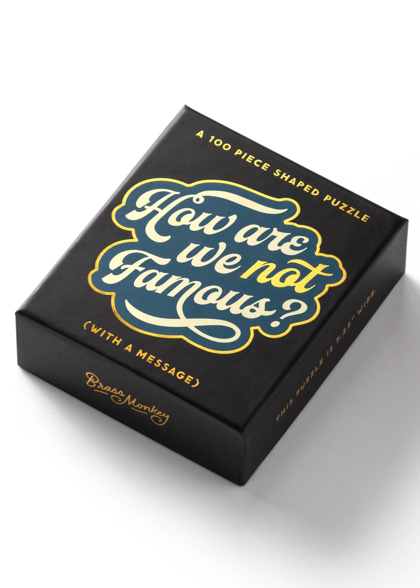 Brass Monkey How Are We Not Famous? 100 Piece Mini Shaped Puzzle