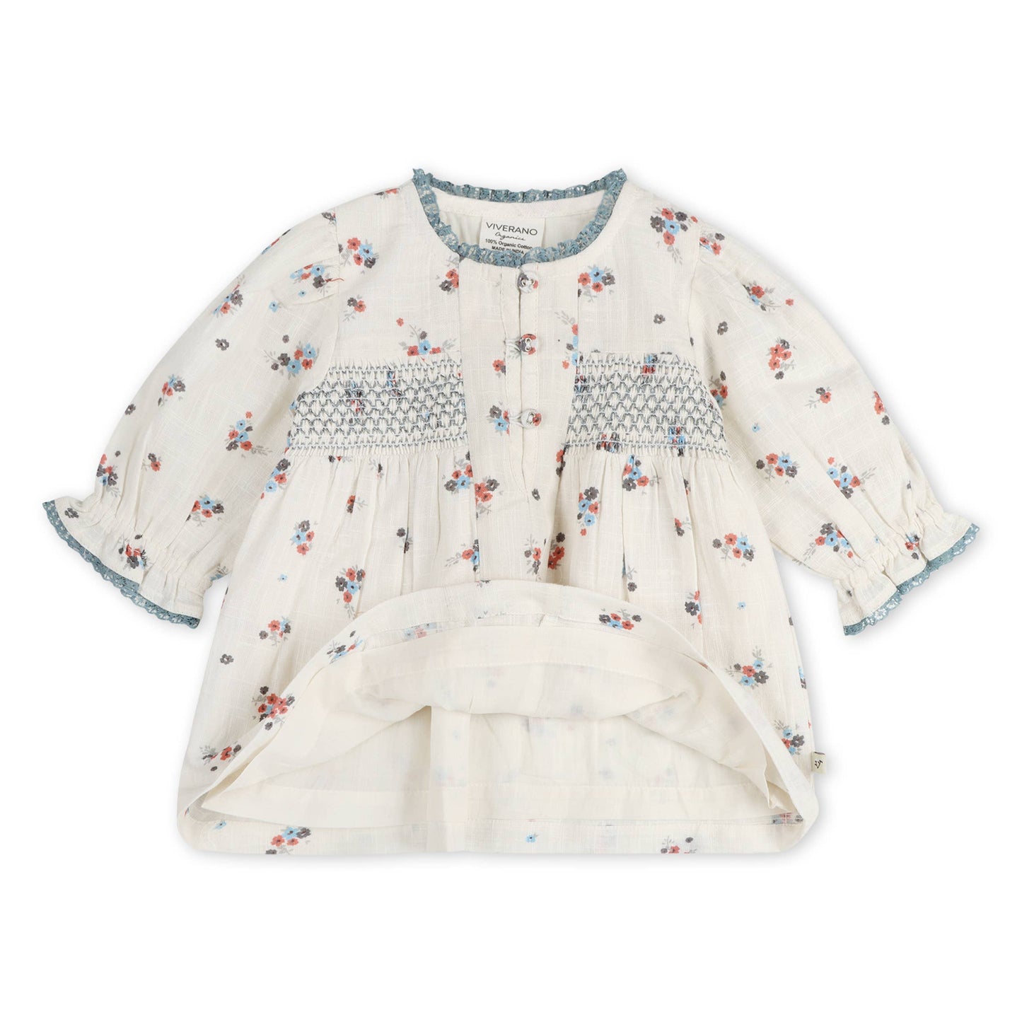 Juliet Smocked Floral Baby Dress & Bloomer Set