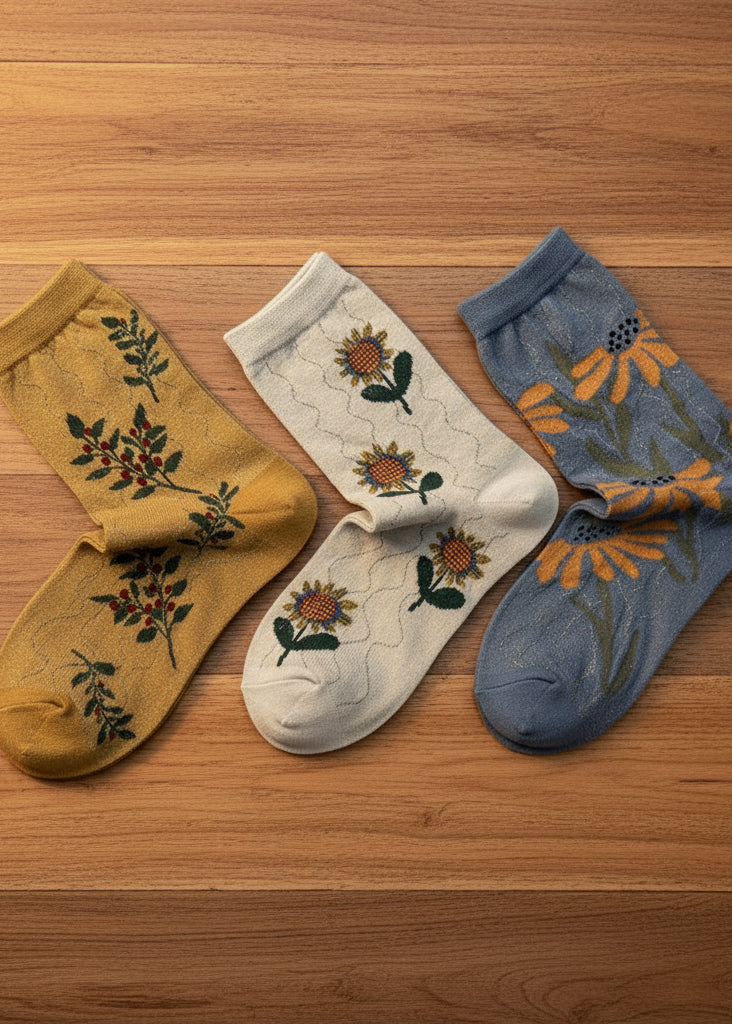 Fern  Shimmer Socks