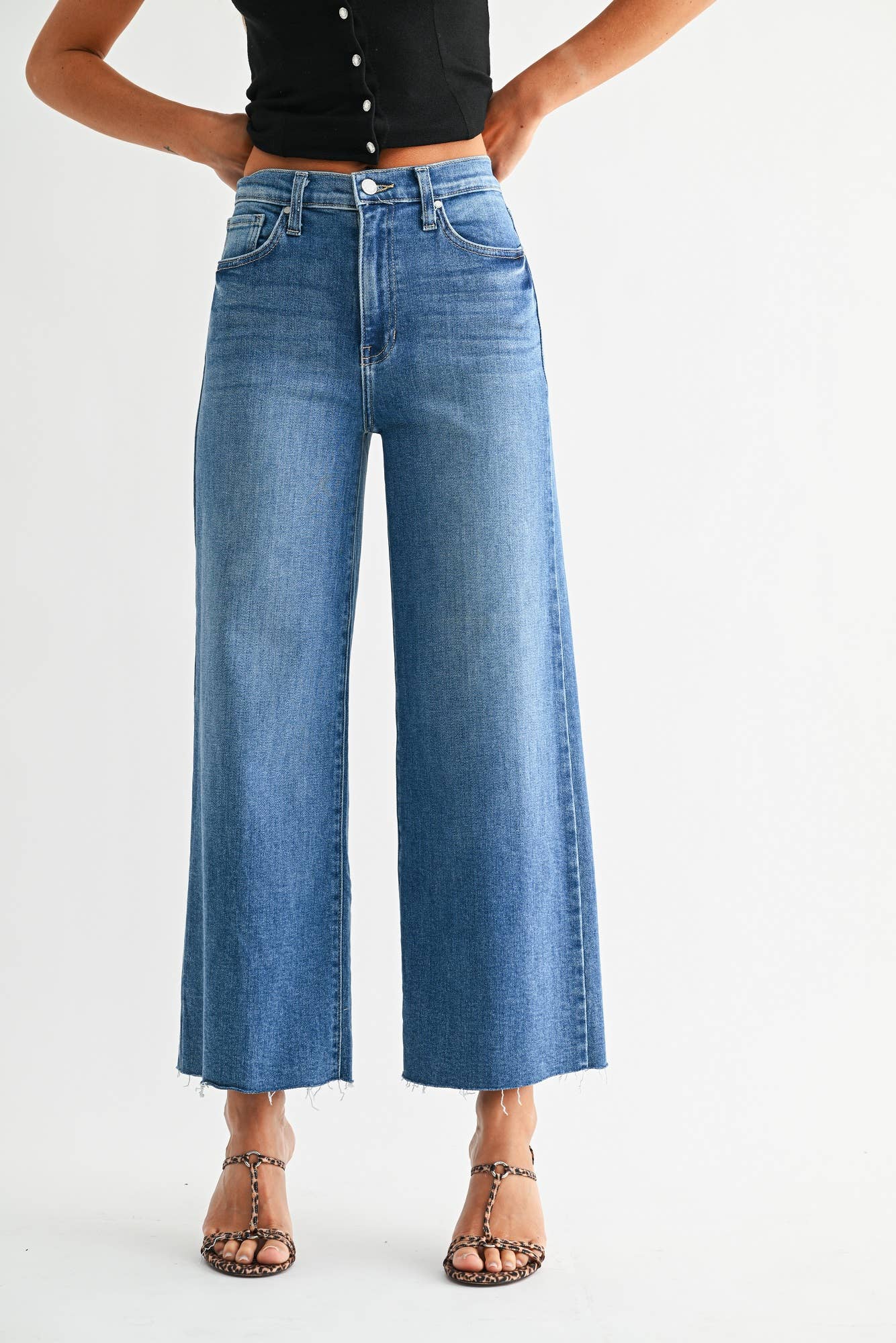 Scissor Cut Wide Leg