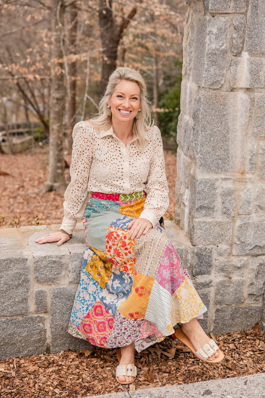 Mosaic Dreams Wrap Skirt - One Size