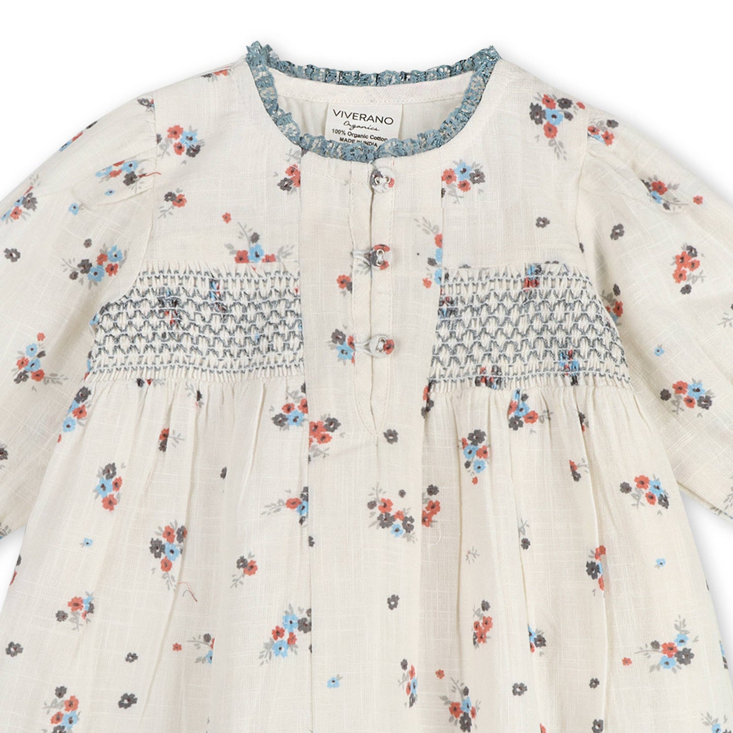 Juliet Smocked Floral Baby Dress & Bloomer Set