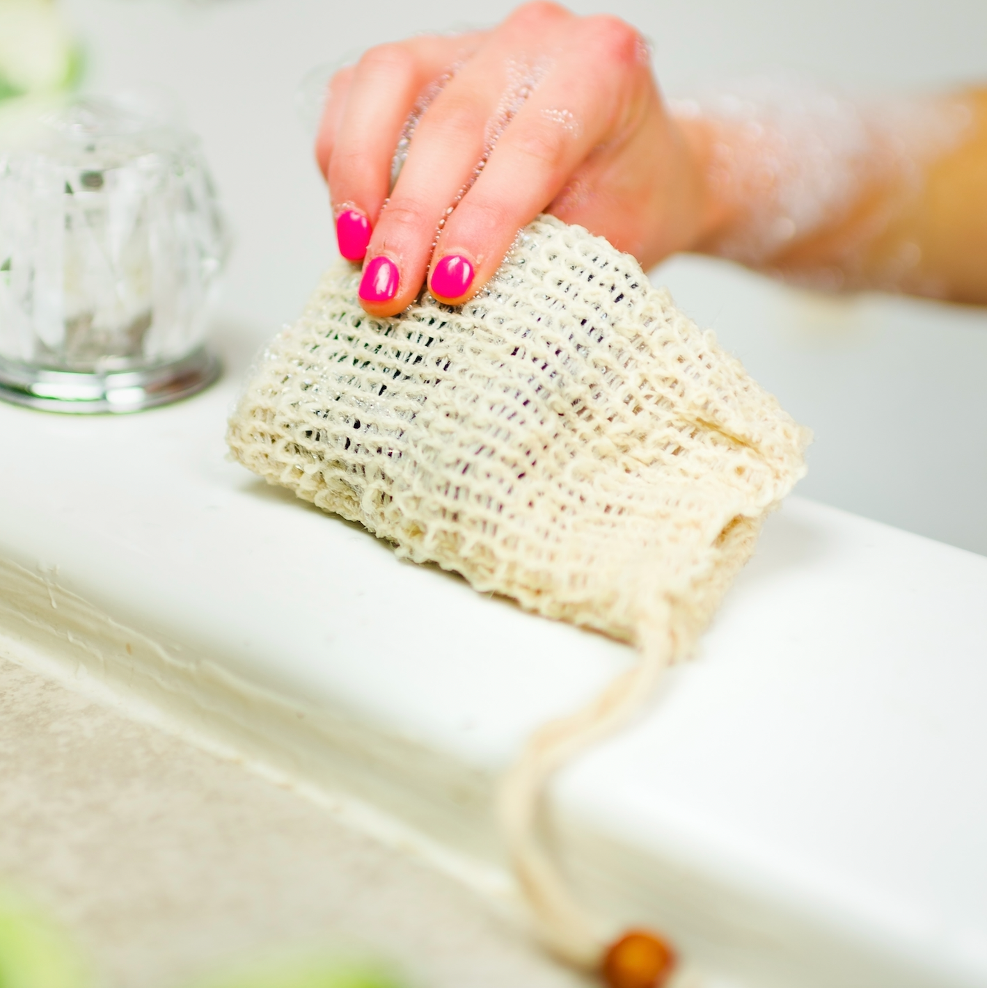 Compostable Sisal Soap Saver Bag | Soap Bestseller