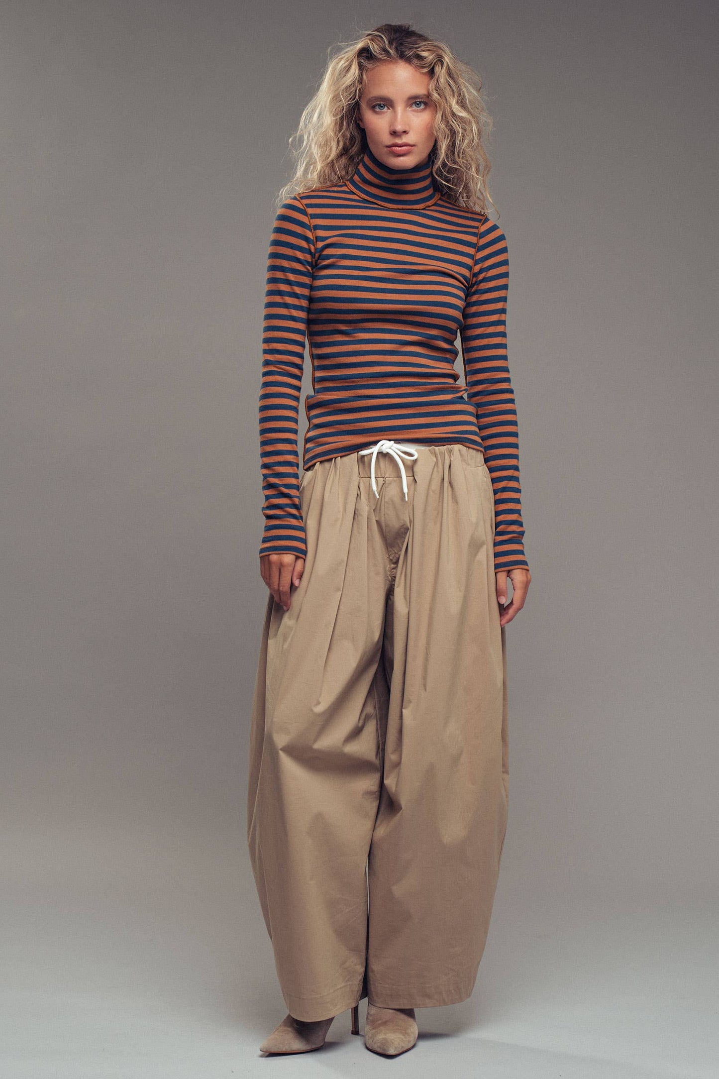 Jill Top-Teal&Brown