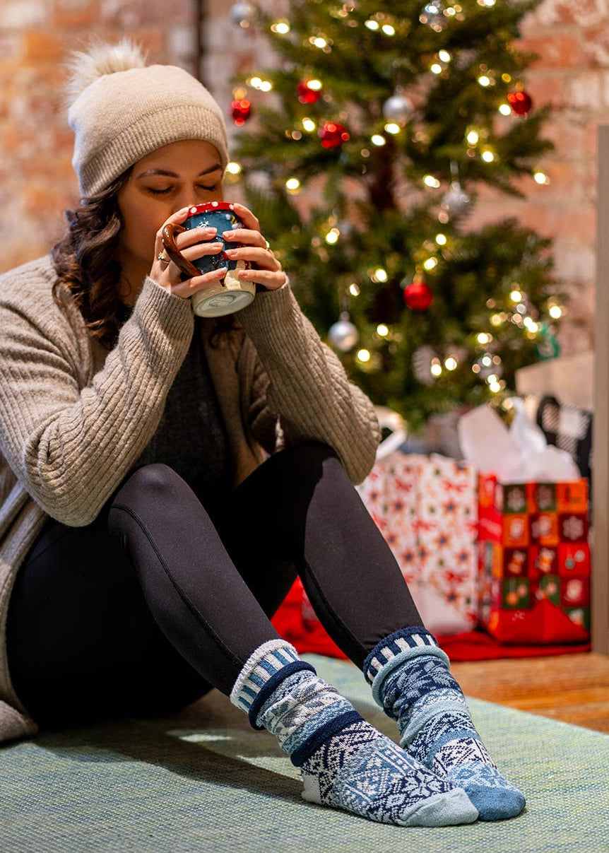 Snowdrop Cozy Socks -Made in USA