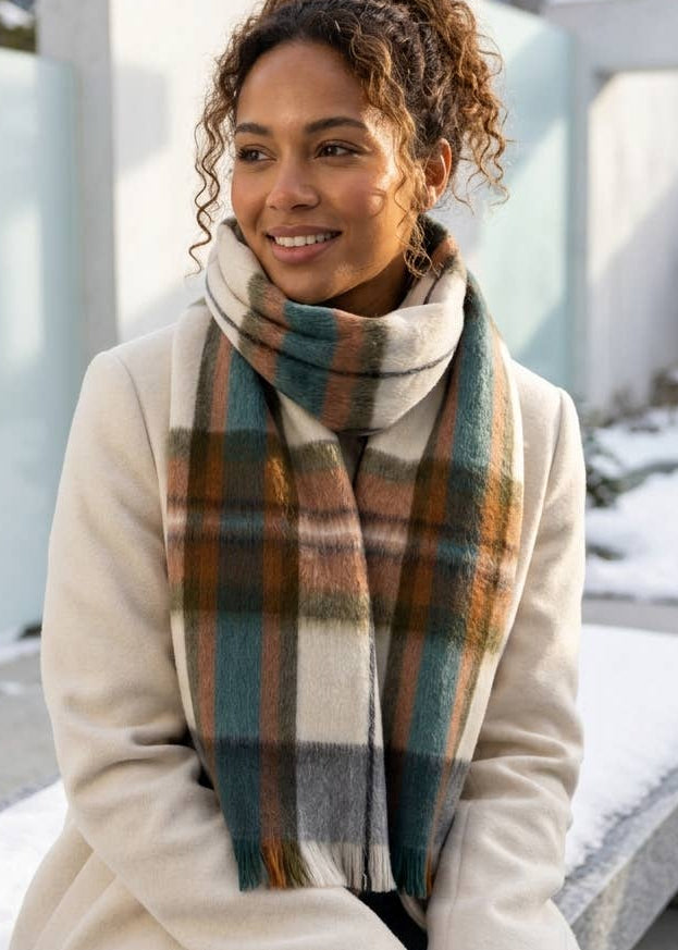 Aspen Alpaca Tartan  Scarf