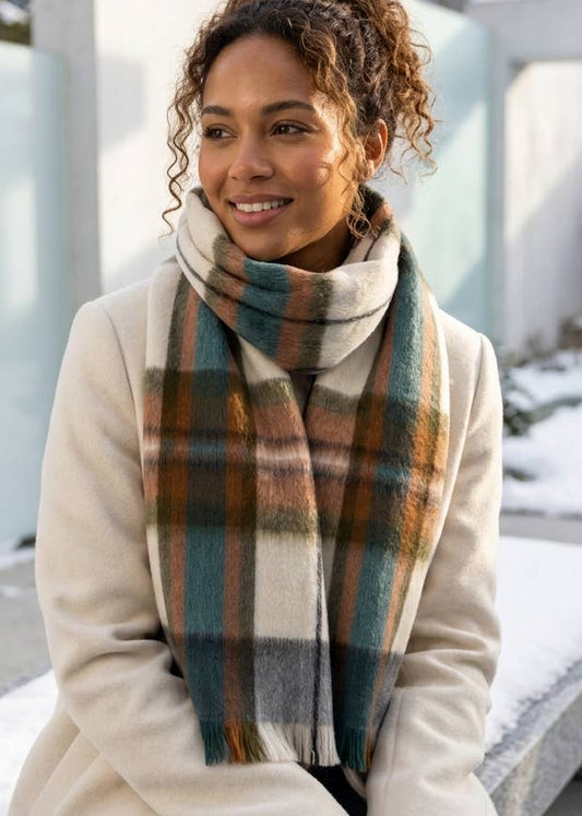 Aspen Alpaca Tartan  Scarf