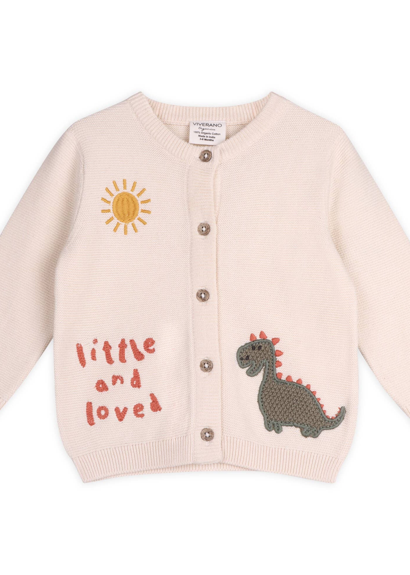 Little & Loved Dino Baby Cardigan