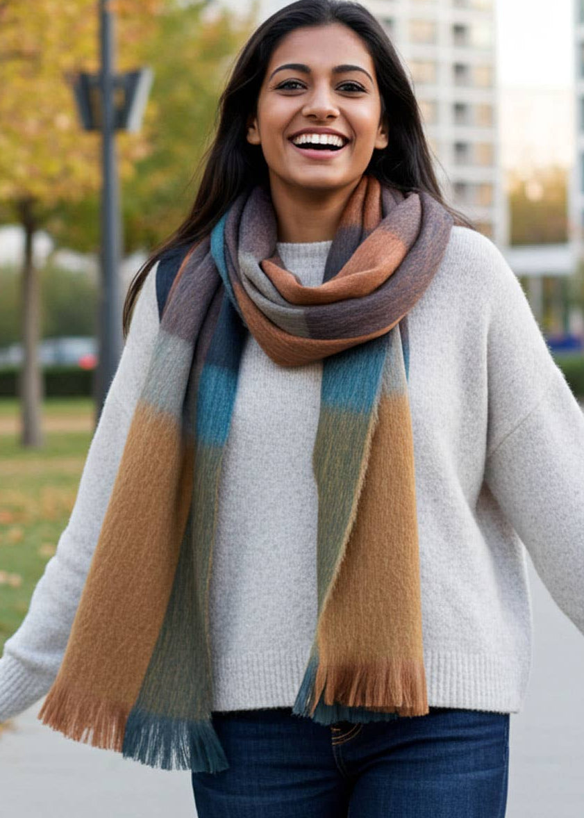 Rustic Dune Alpaca Scarf