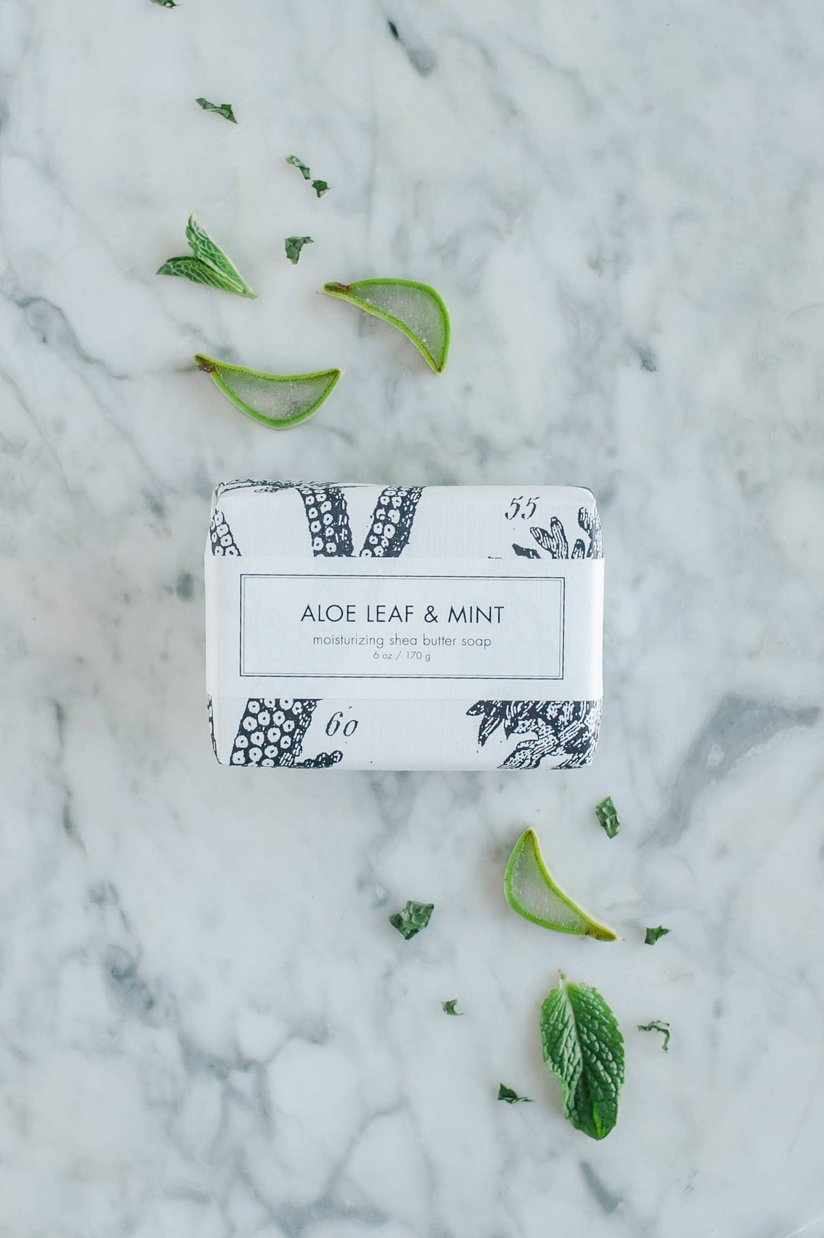 Aloe Leaf & Mint Shea Butter Soap