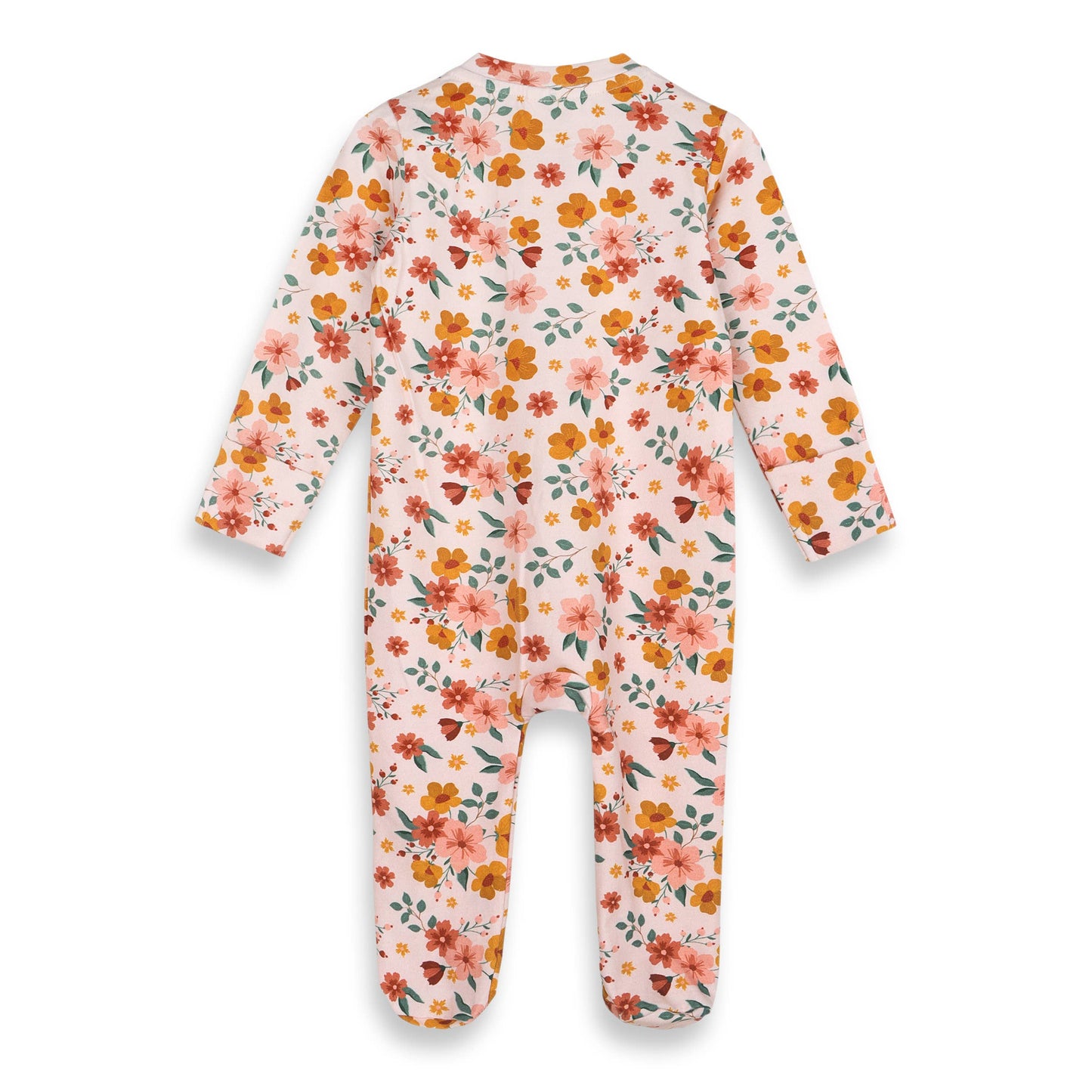 Floral Baby Footie