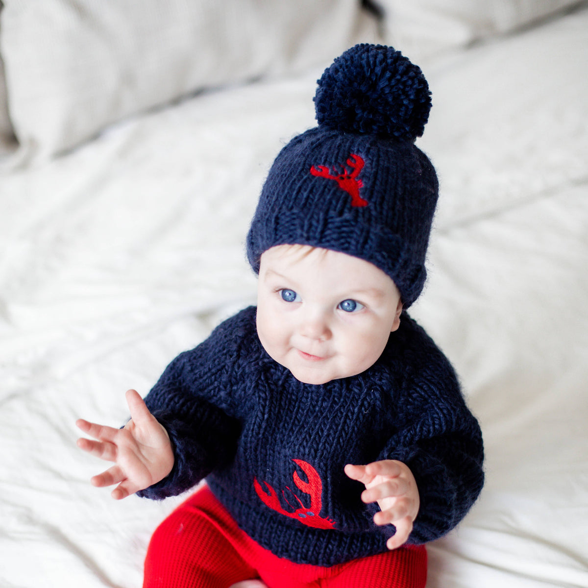 Lobster Beanie Hat for Baby & Kids: L (2-6 years)