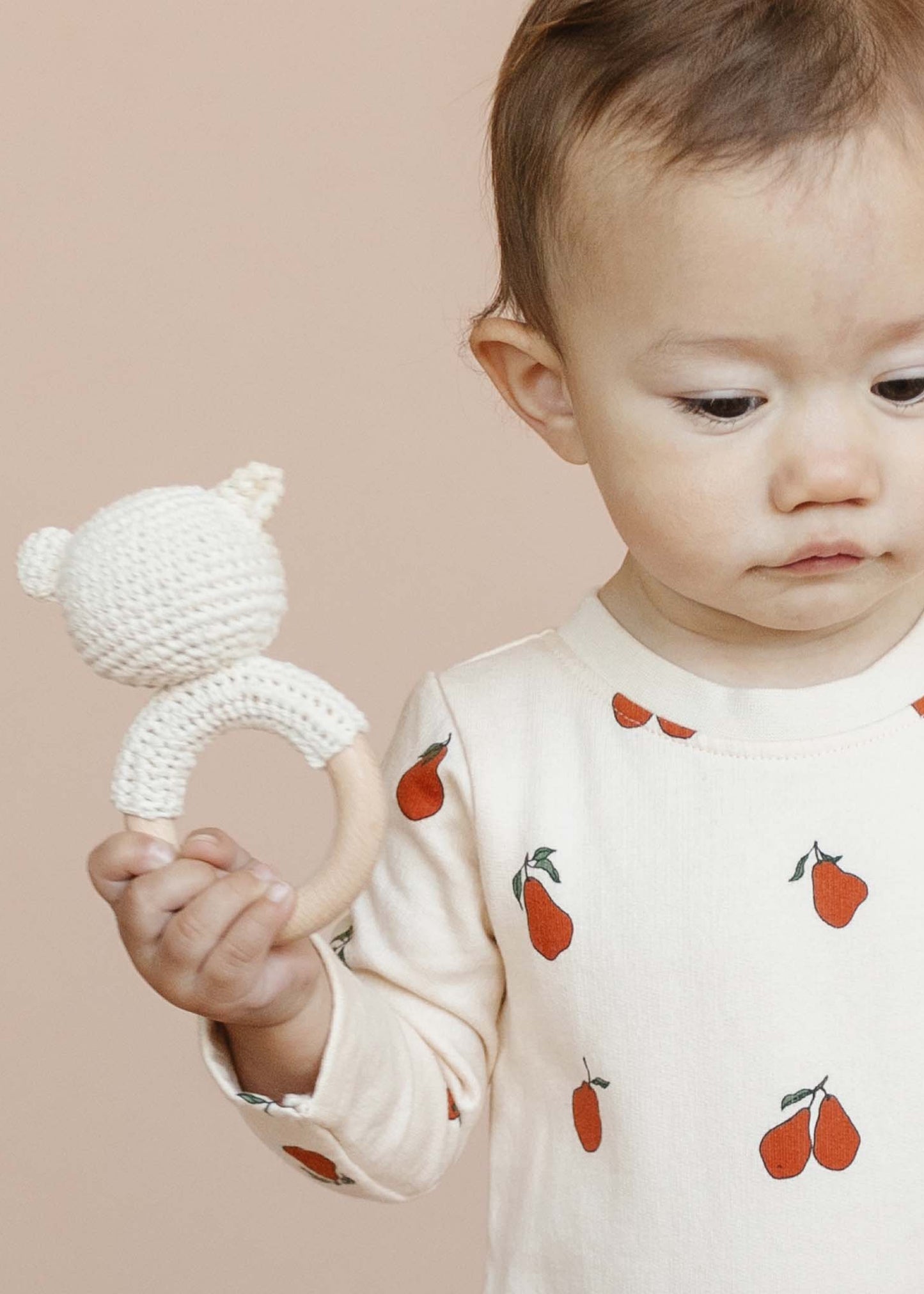 Cotton Crochet Bear Teether Rattle