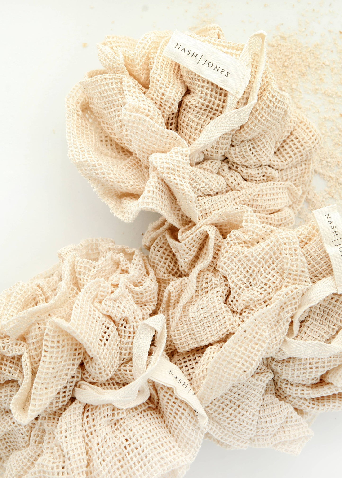 The Bath Pouf: 100% organic cotton net bath sponge