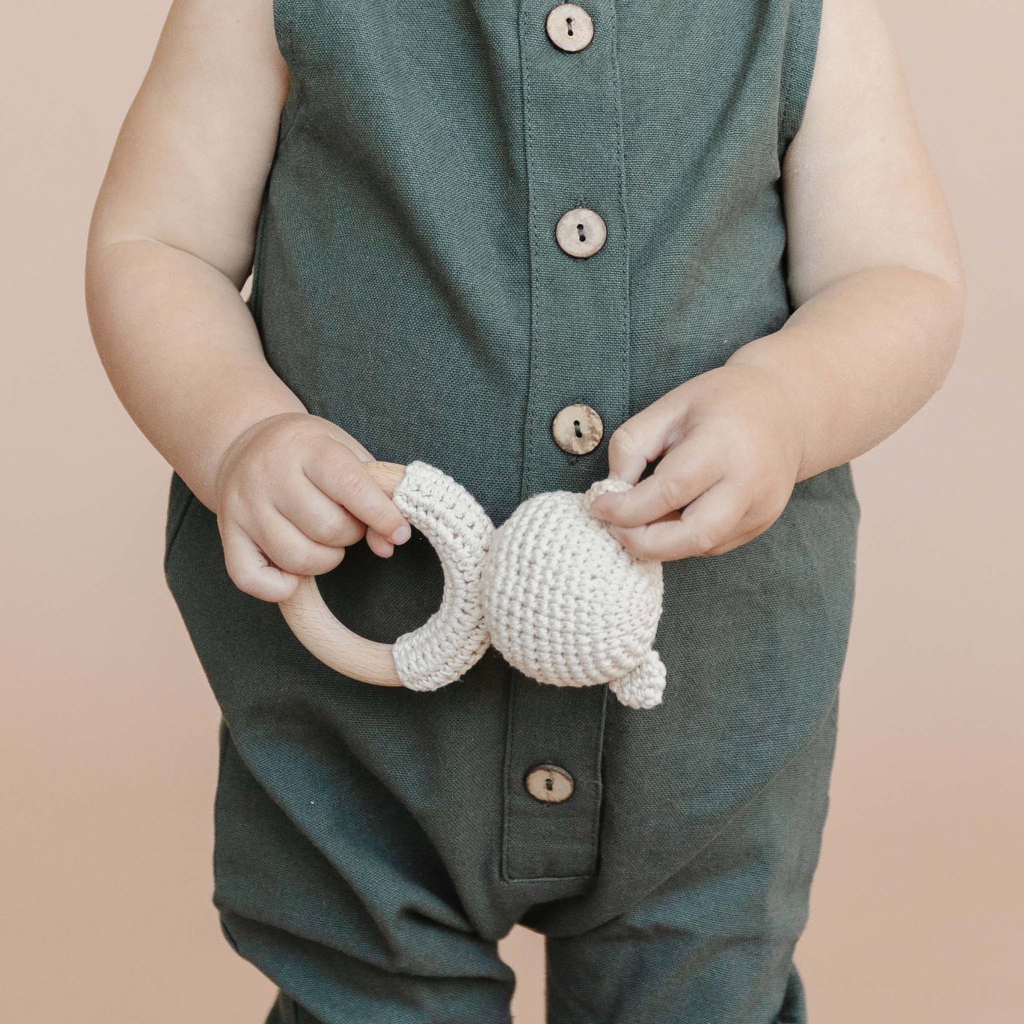 Cotton Crochet Bear Teether Rattle