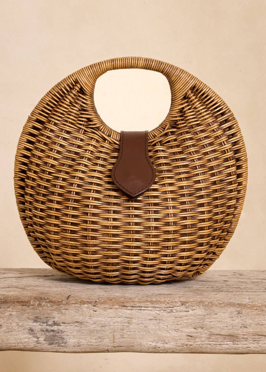 Rattan Orb Handbag