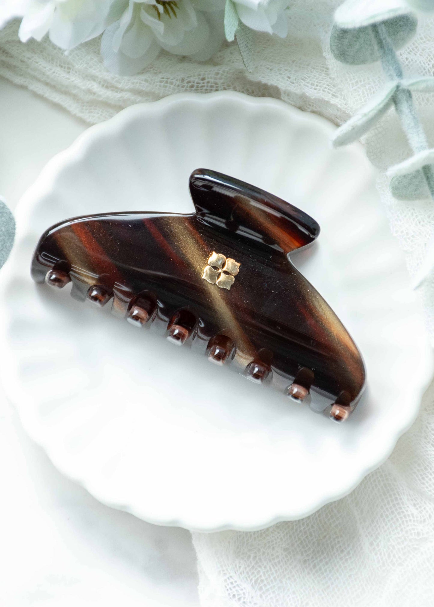 Glamour Grip Mini Claw in Tigers Eye