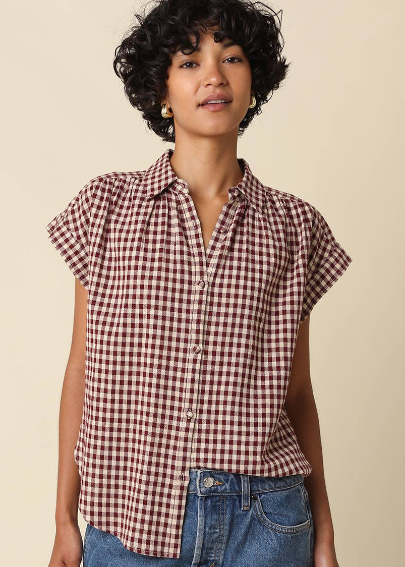 Sadie Gingham Top