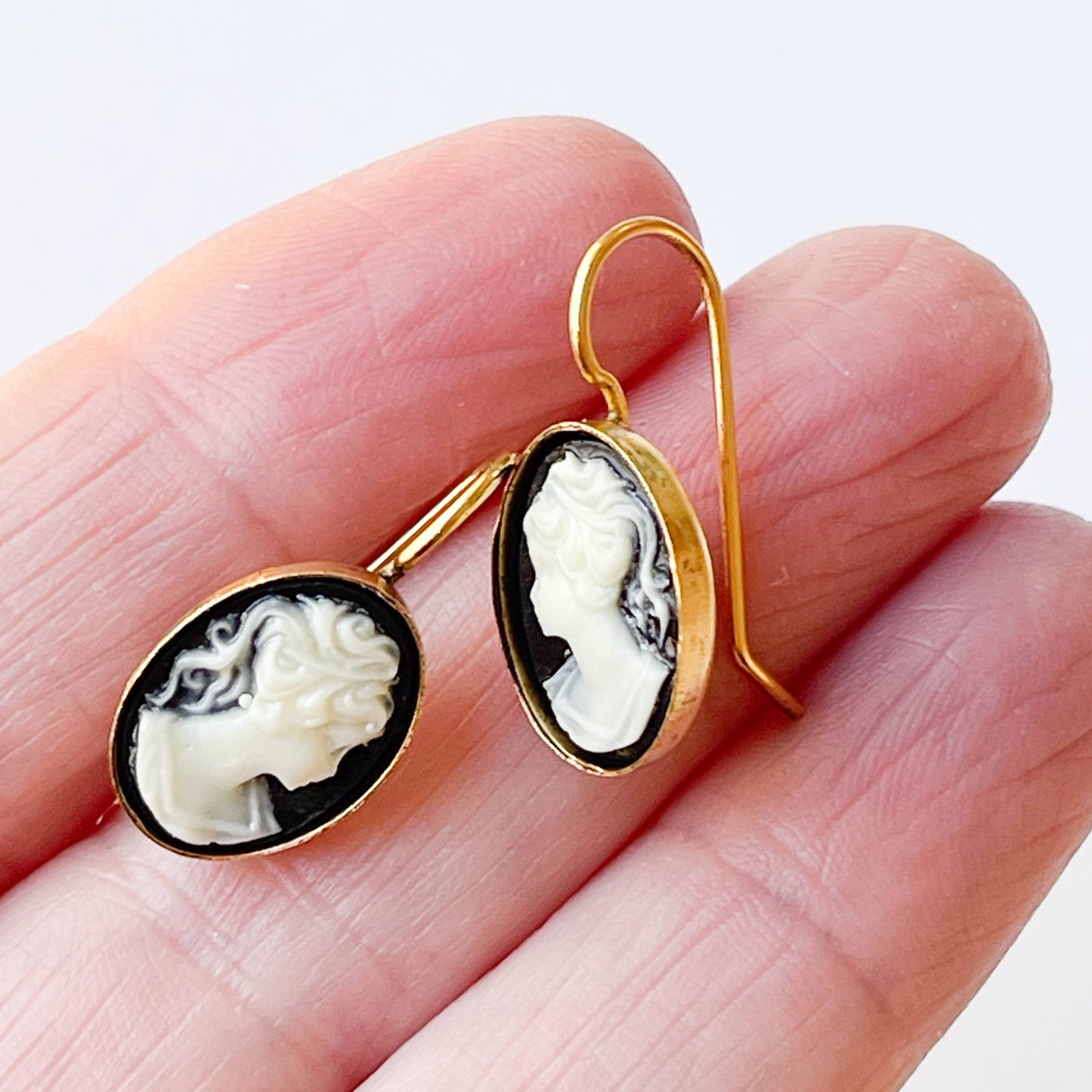 Small Cameo Earrings