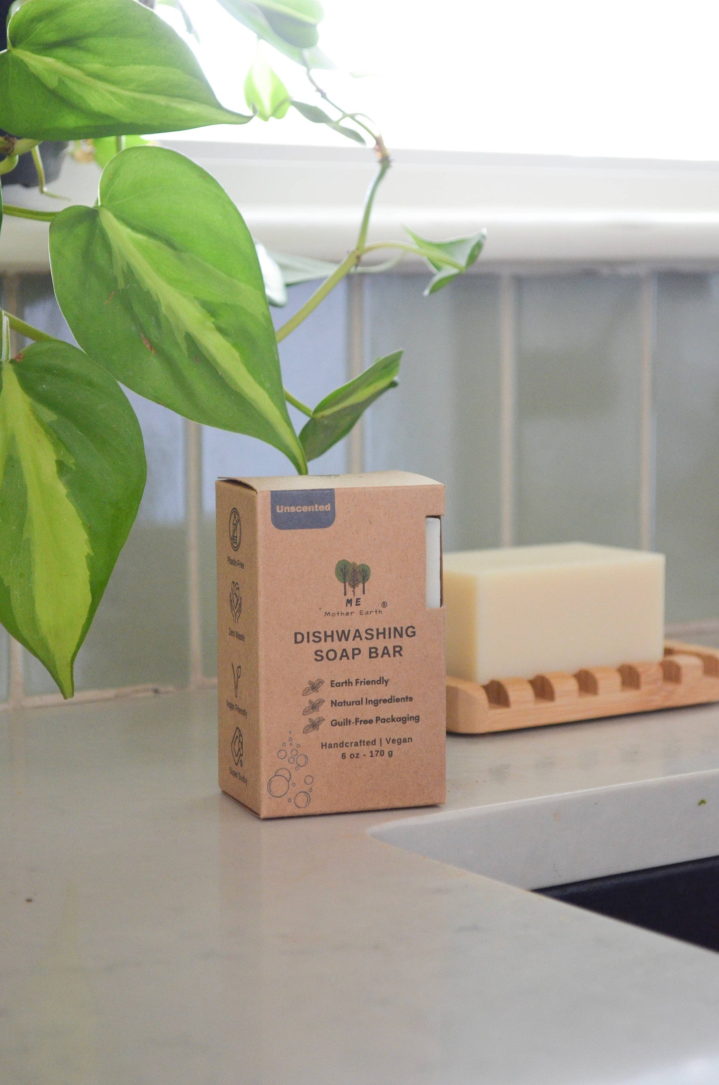 Zero Waste Dishwashing Soap Bars: Citrus