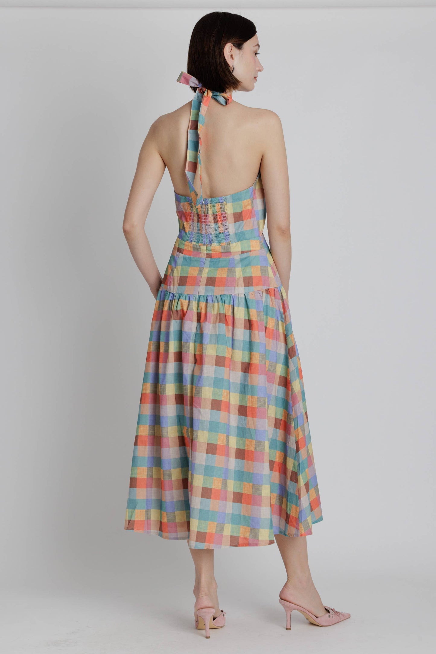 Theresa Twist Halter Dress