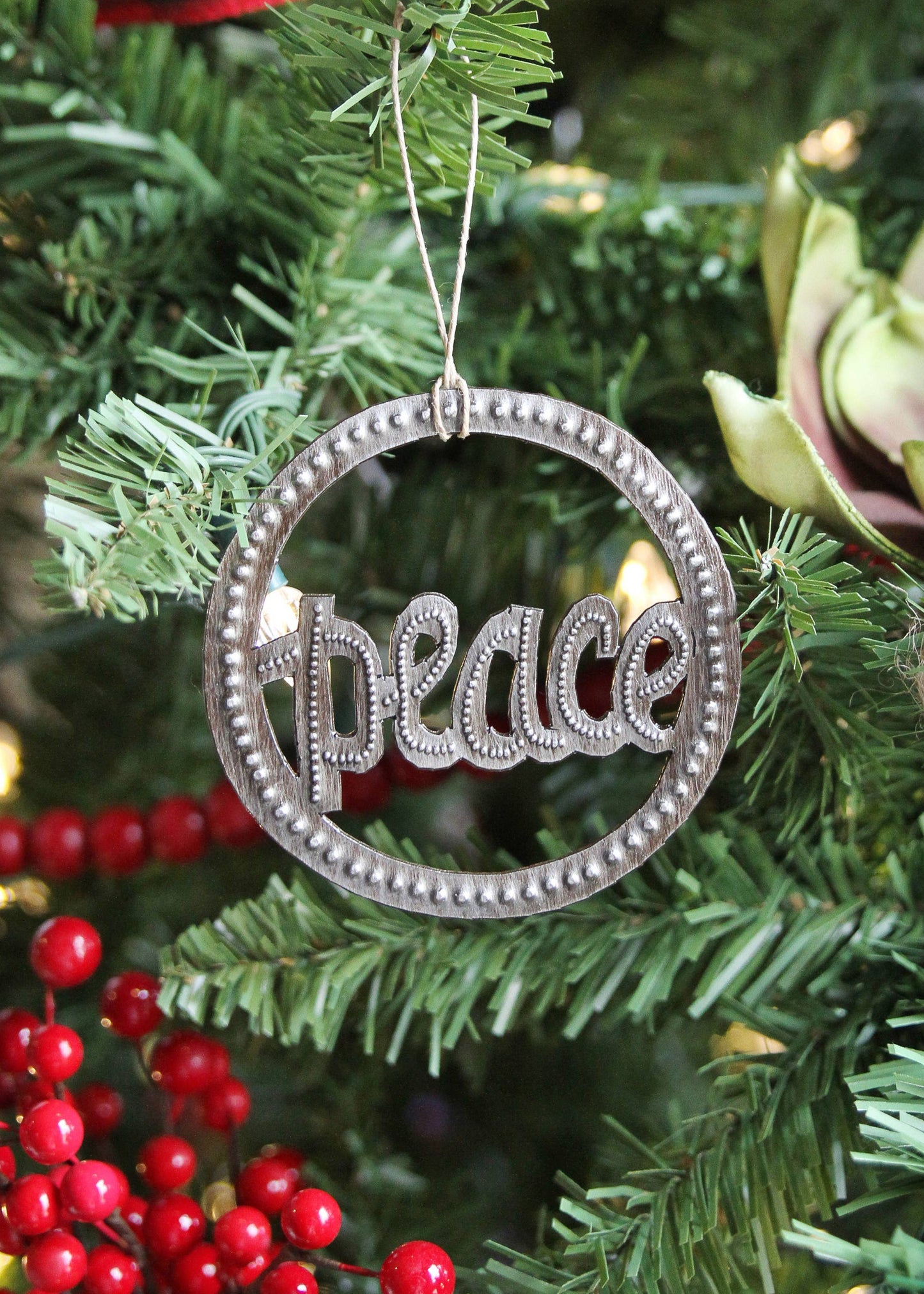Peace Metal Art Ornament