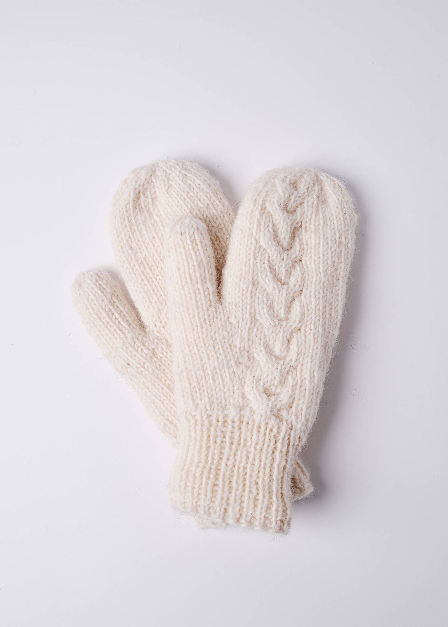 Cloud Cable Knit Mittens